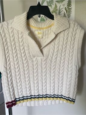 Cable Knit Sweater Vest